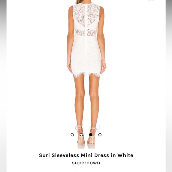 Revolve - White Suri Sleeveless Mini Dress - Medium - Picture 2 of 4